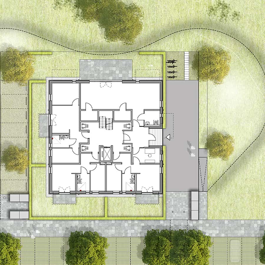 RTW Architekten Stadtvillen Grundriss 1
