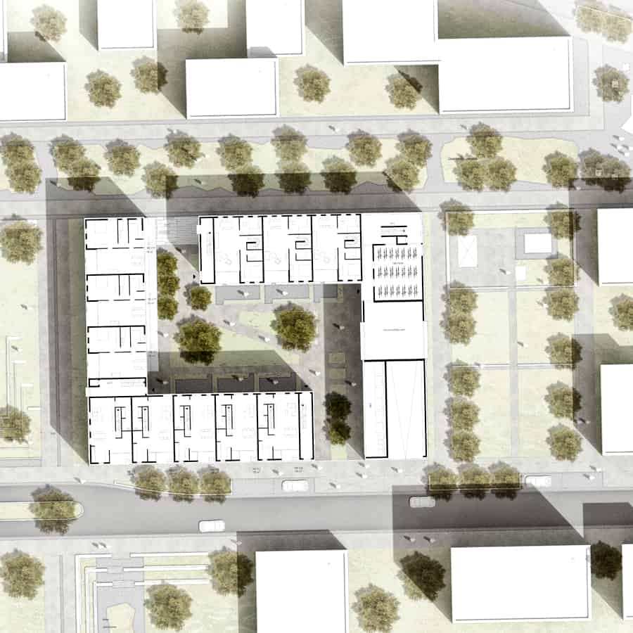 RTW Architekten Hellwinkelterrassen LageplanEG