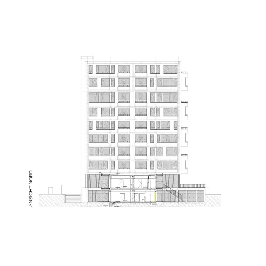 RTW Architekten KL20 Goettingen Ansicht Nord