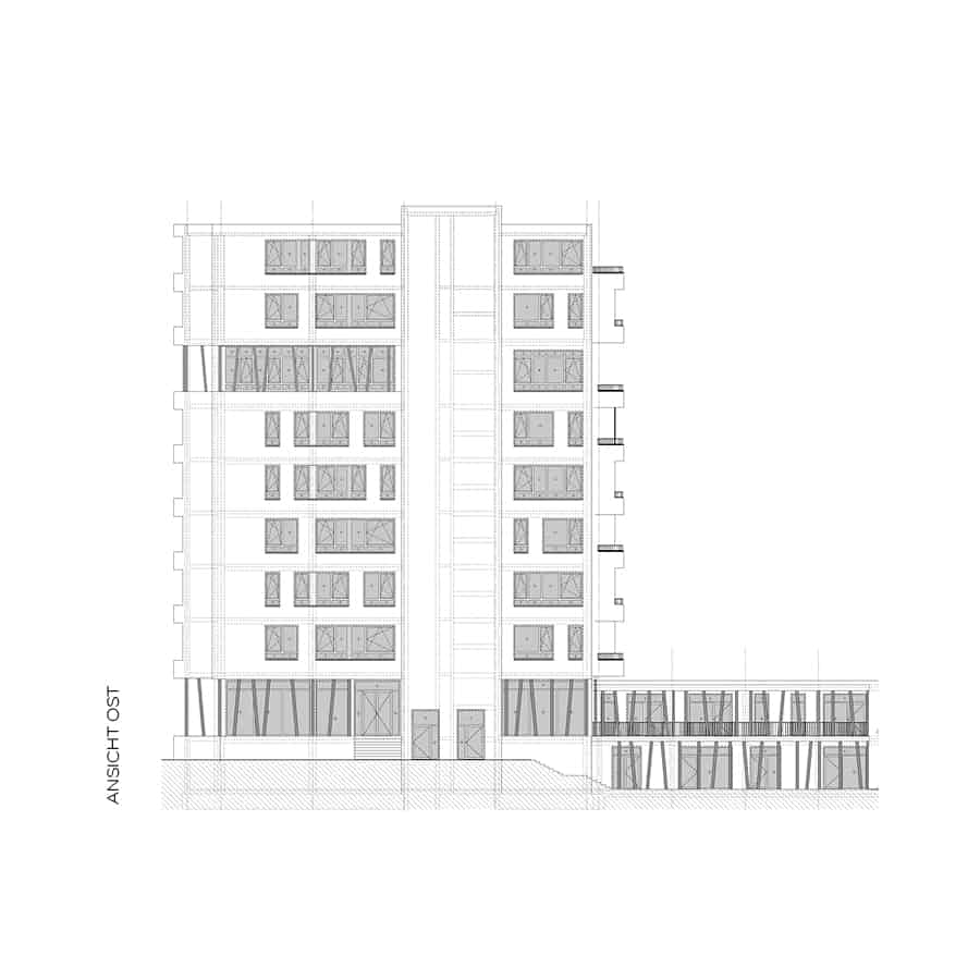 RTW Architekten KL20 Goettingen Ansicht Ost