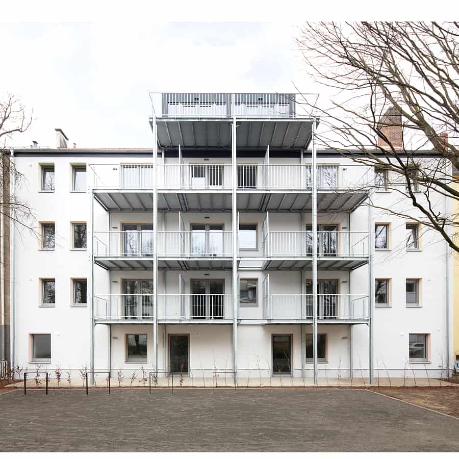 RTW-Architekten-Omptedastrasse-Fassade-hinten RTW Architekten Omptedastrasse Fassade hinten