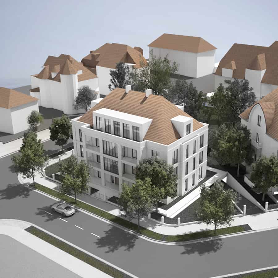 RTW Architekten Villa Zeppelin Aussen Luftbild