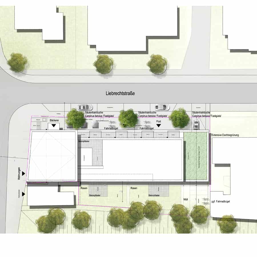 RTW Architekten Waldheim Lageplan