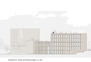 RTW Architekten Sparkasse Marburg Ansicht Sued 032022 295x200
